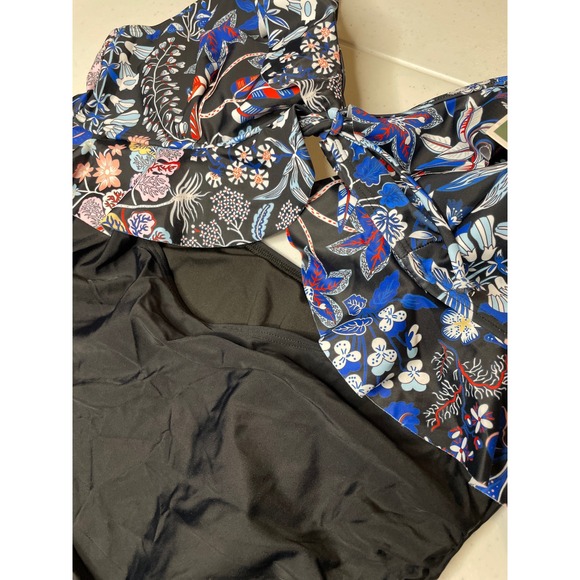 Eomenie One Piece Swimsuit Tummy Control Ruffle Suit, XL - Picture 2 of 5